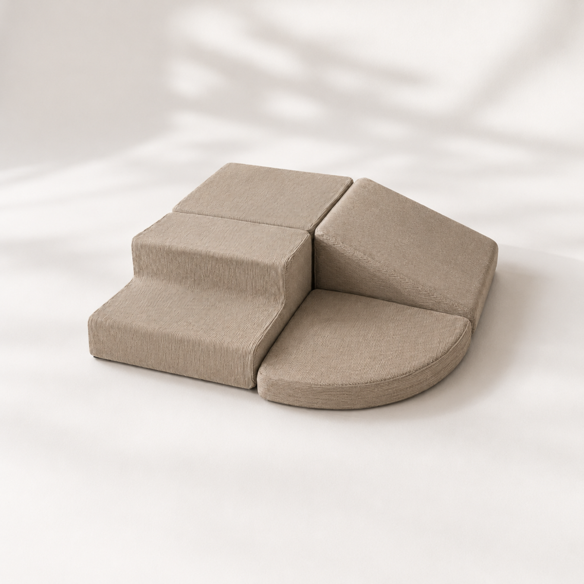 Trollefant Skumblokke 4 Dele, Cord, Beige