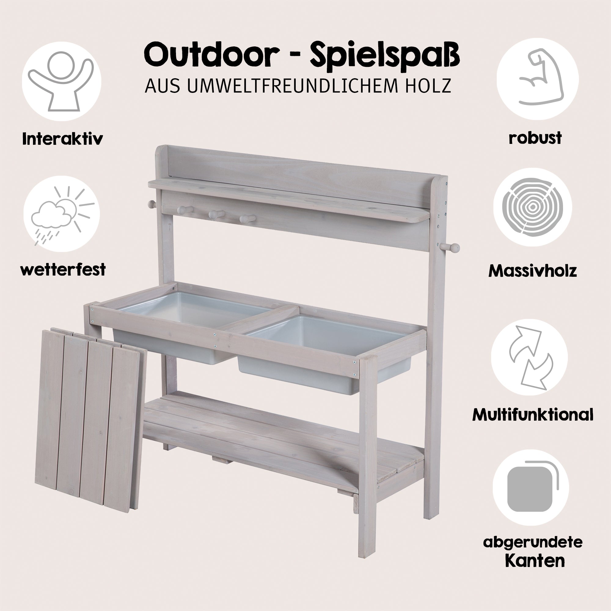 Roba Outdoor+ Sand- og Vandkøkken