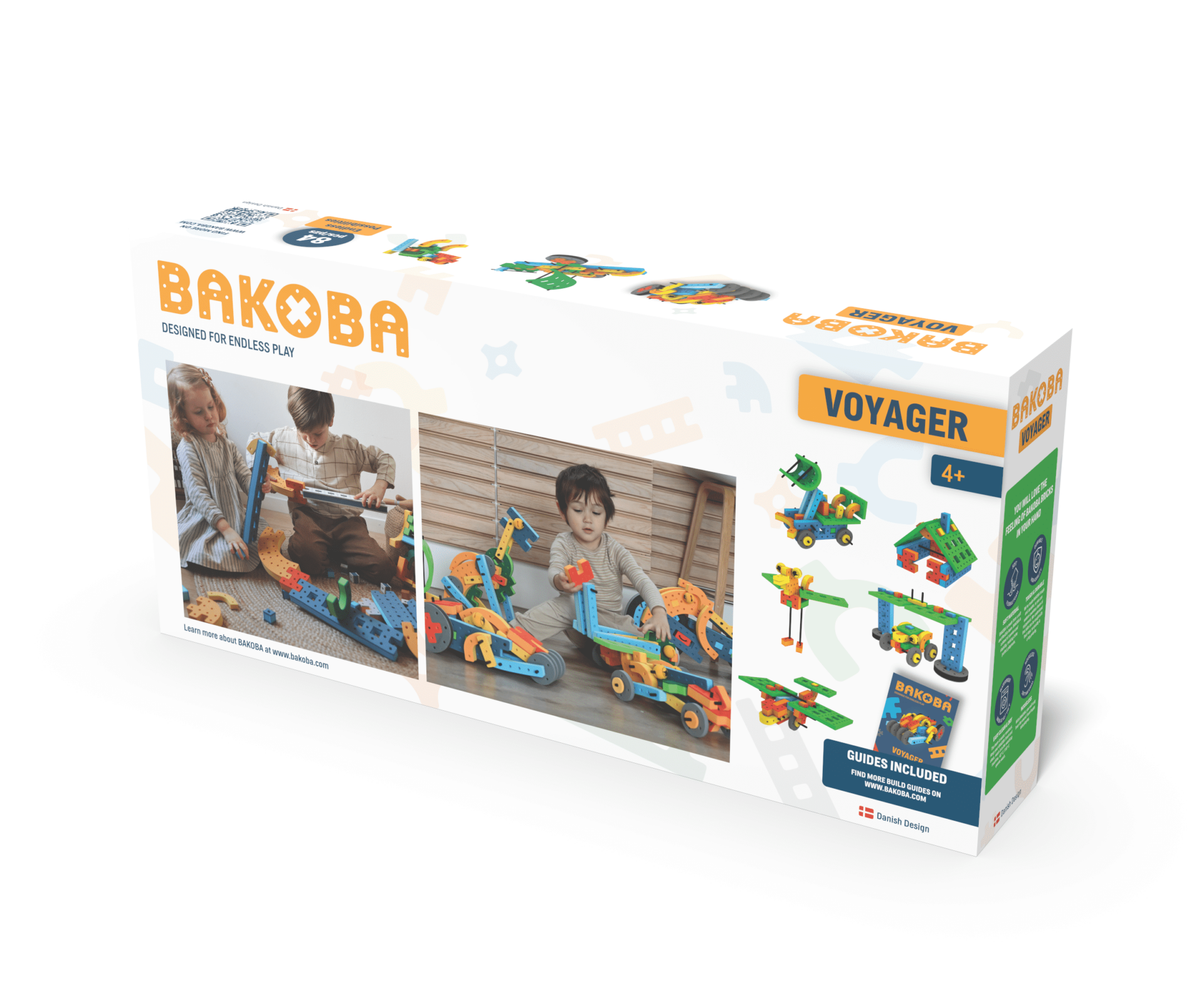 BAKOBA Voyager – byggesæt i blødt skum (84 dele)