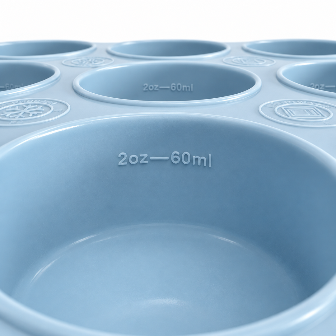5x Trollefant fryseform med låg – 9x60 ml