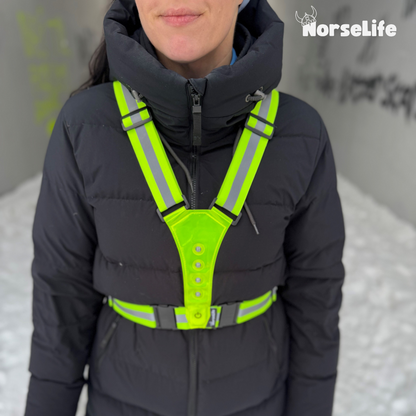 Norselife Refleksvest med LED-lys – Vælg farve