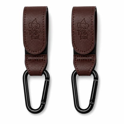 Trollefant Premium-barnevognskroge, 2-pack, brun