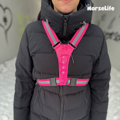 Norselife Refleksvest med LED-lys – Vælg farve