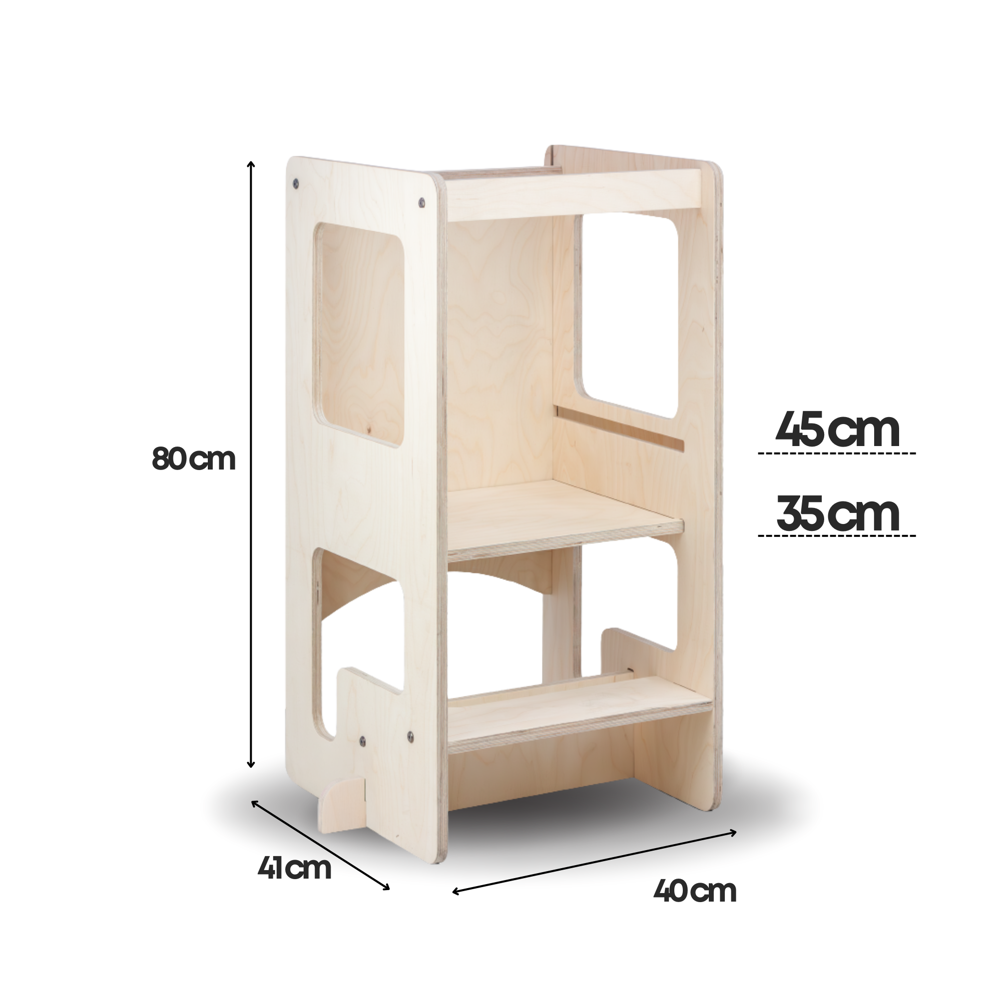 Kule Flip, natur – fleksibel køkken- og aktivitetsplatform