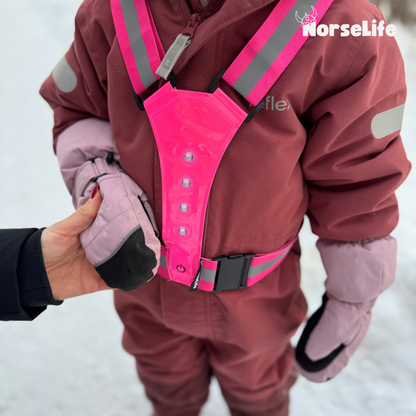 Norselife Refleksvest med LED-lys – Vælg farve