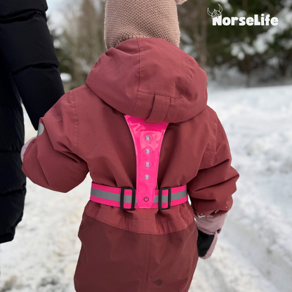 Norselife Refleksvest med LED-lys – Vælg farve