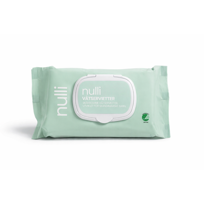 6x Nulli vådservietter 72 stk. Svanemærket