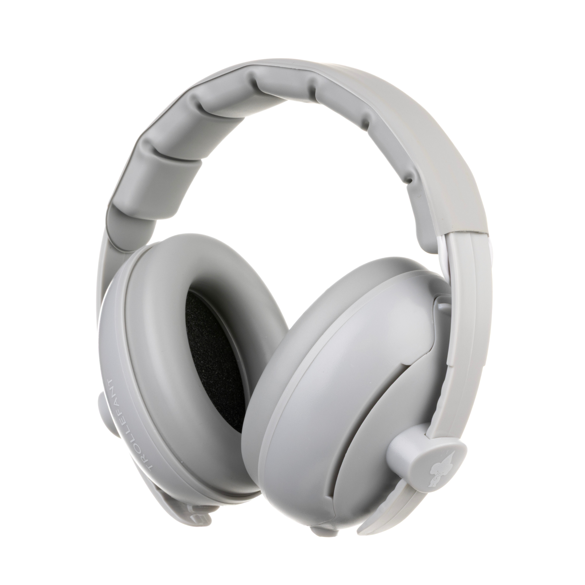 Trollefant høreværn til baby 2 i 1, grå