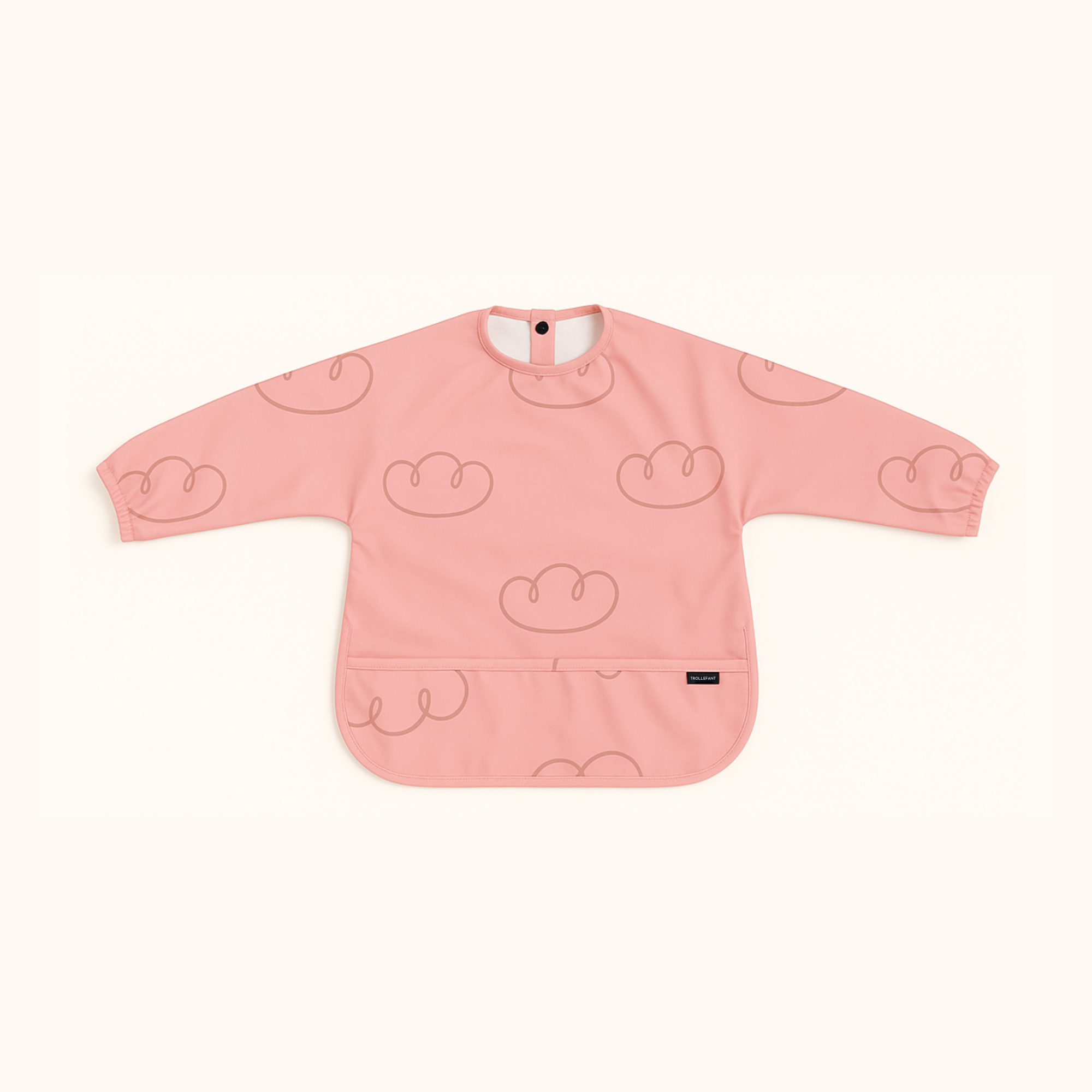 Trollefant Hagesmæk med ærmer – 2-pak, Rosa