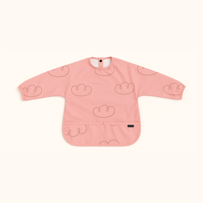 Trollefant Hagesmæk med ærmer – 2-pak, Rosa