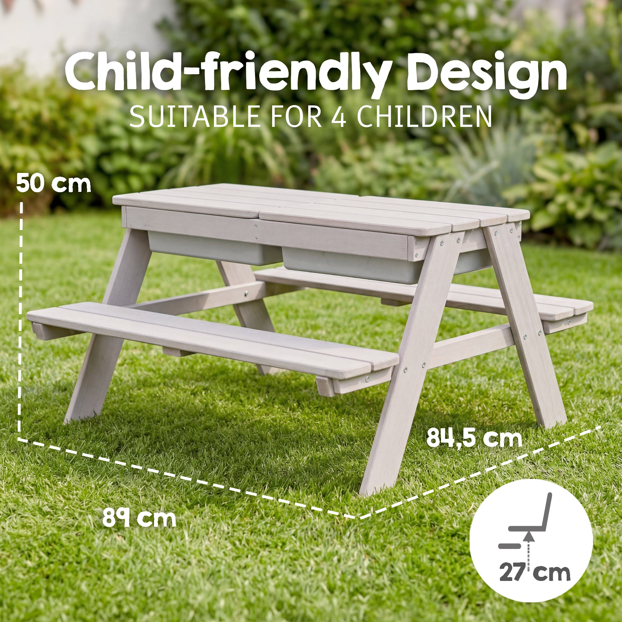 Roba Picnicbord med Legekasser