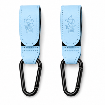 Trollefant Premium-barnevognskroge, 2-pack, lyseblå