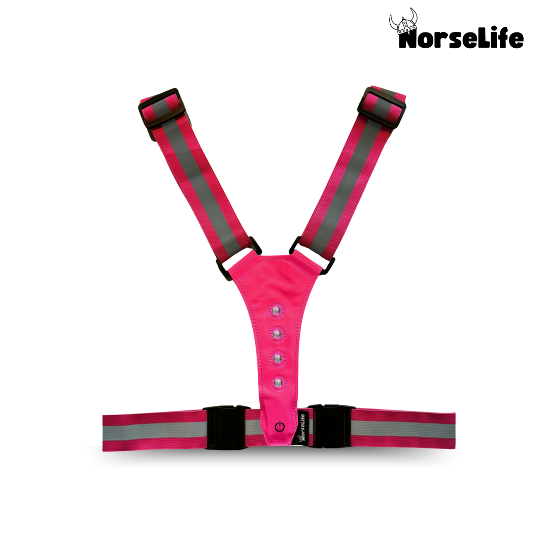 Norselife Refleksvest med LED-lys – Vælg farve