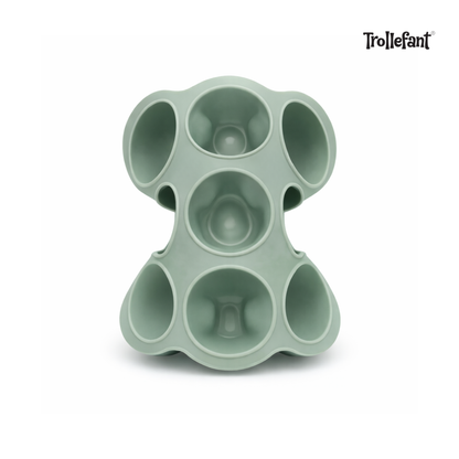 Trollefant fryseform med låg – 9 x 60 ml (Grøn)