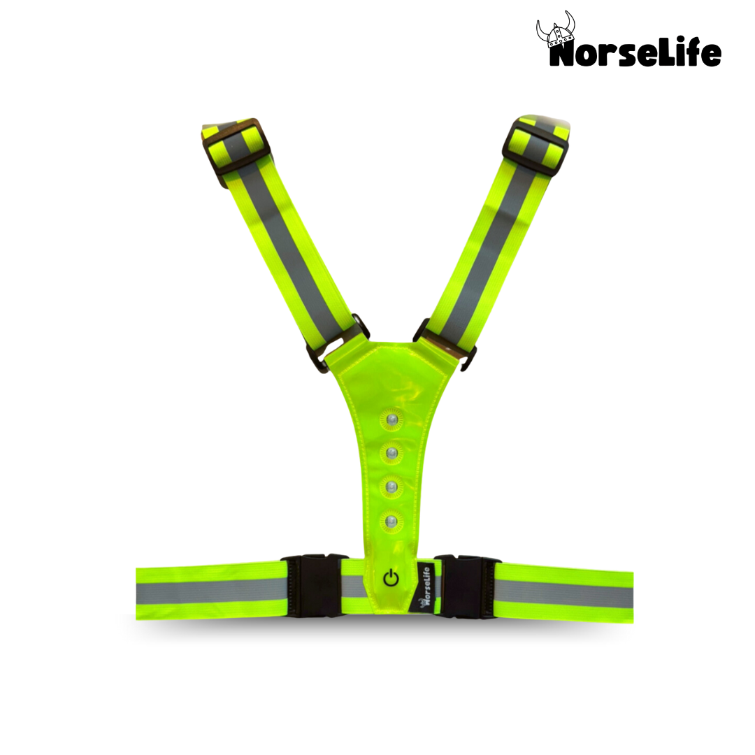 Norselife Refleksvest med LED-lys – Vælg farve