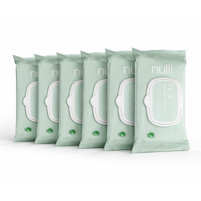 6x Nulli vådservietter 72 stk. Svanemærket