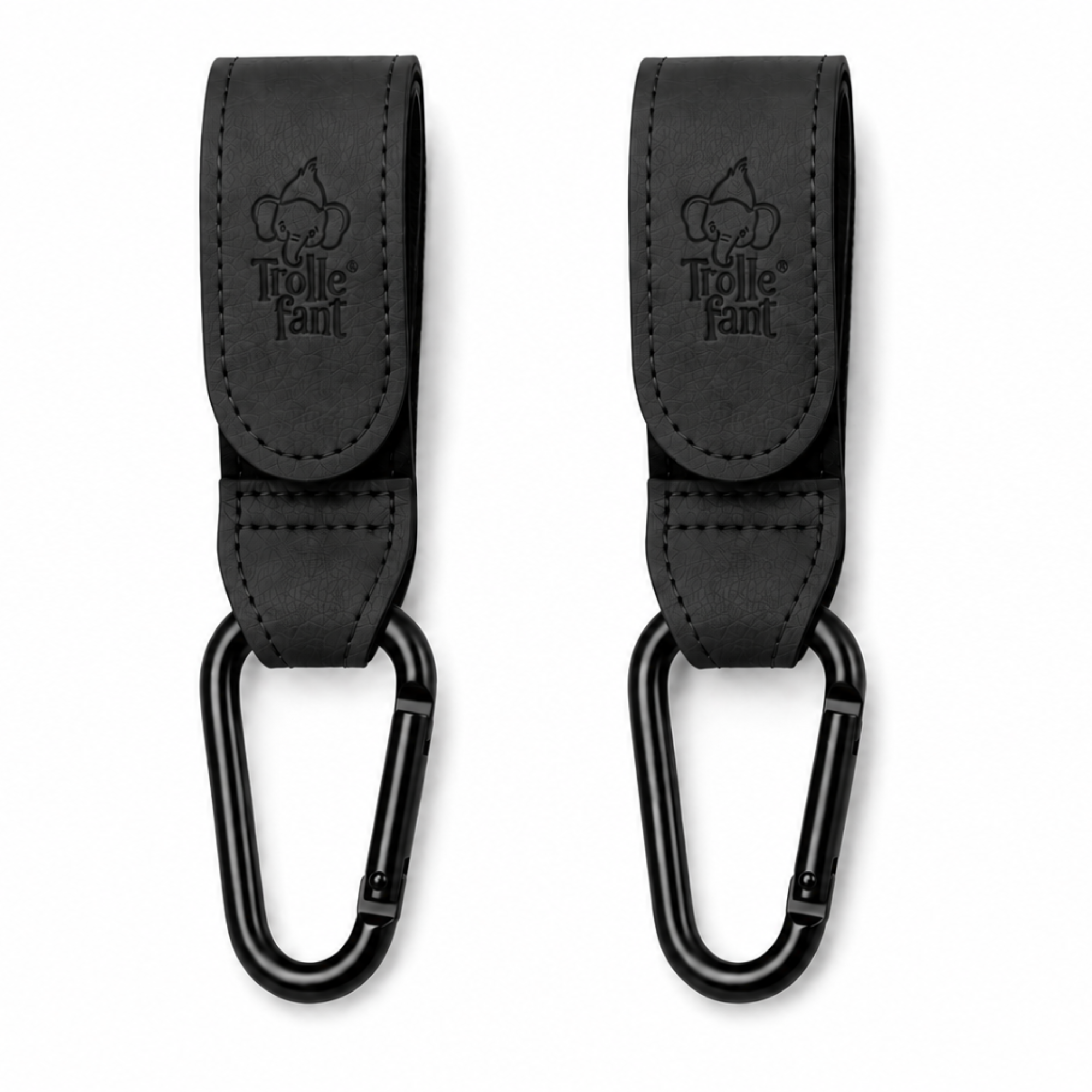 Trollefant Premium-barnevognskroge, 2-pack, svart