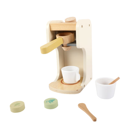 Legekaffemaskine i træ