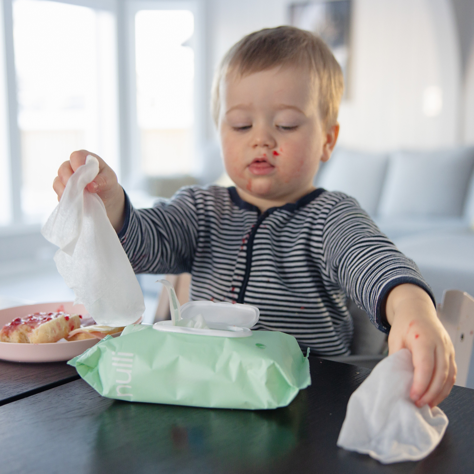 6x Nulli vådservietter 72 stk. Svanemærket