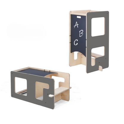 Kule Flip, grå – fleksibel køkken- og aktivitetsplatform