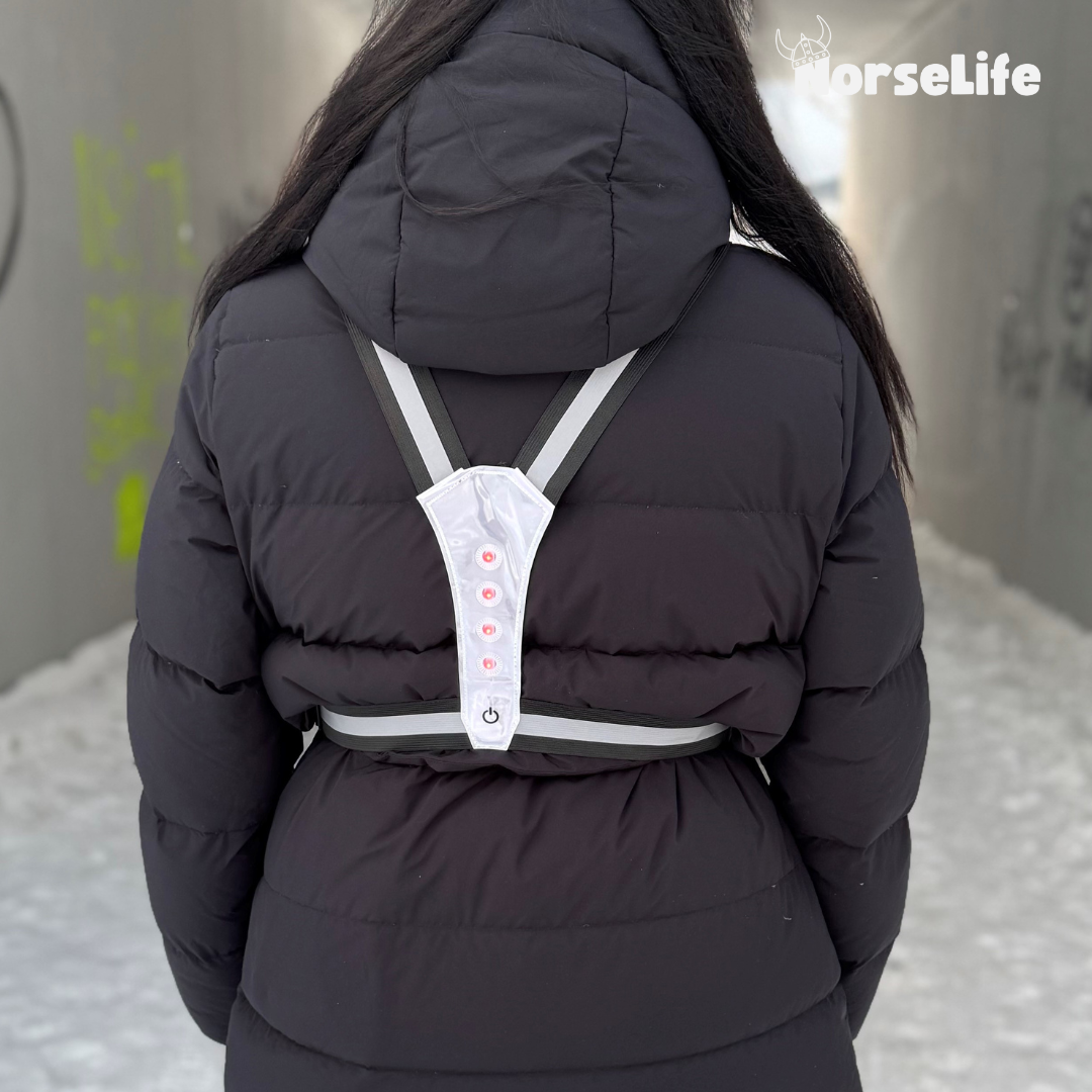 Norselife Refleksvest med LED-lys – Vælg farve