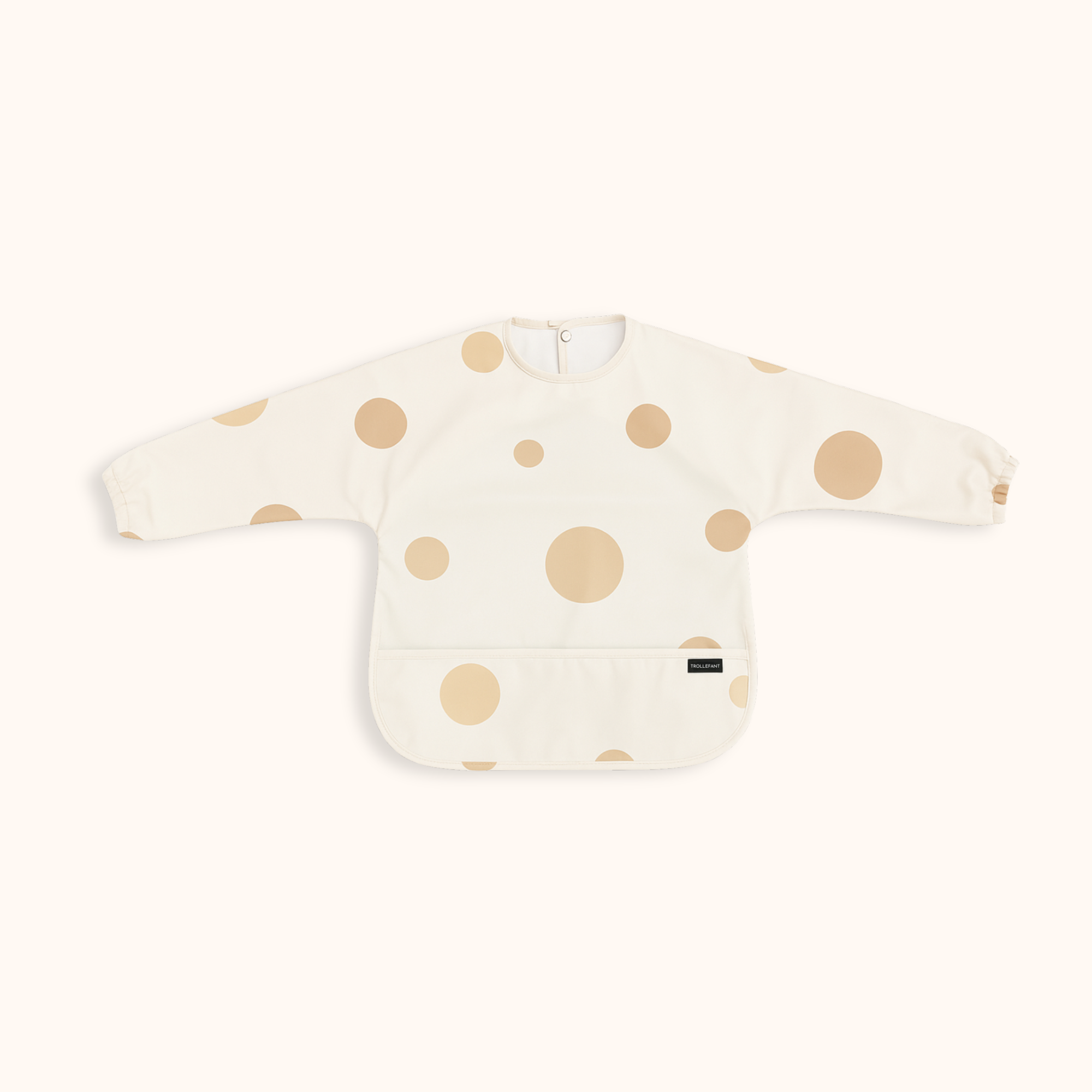 Trollefant Hagesmæk med ærmer – 2-pak, Beige