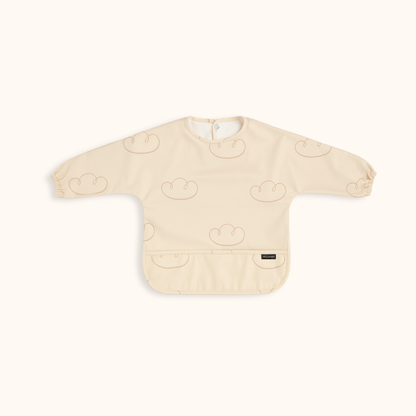 Trollefant Hagesmæk med ærmer – 2-pak, Beige