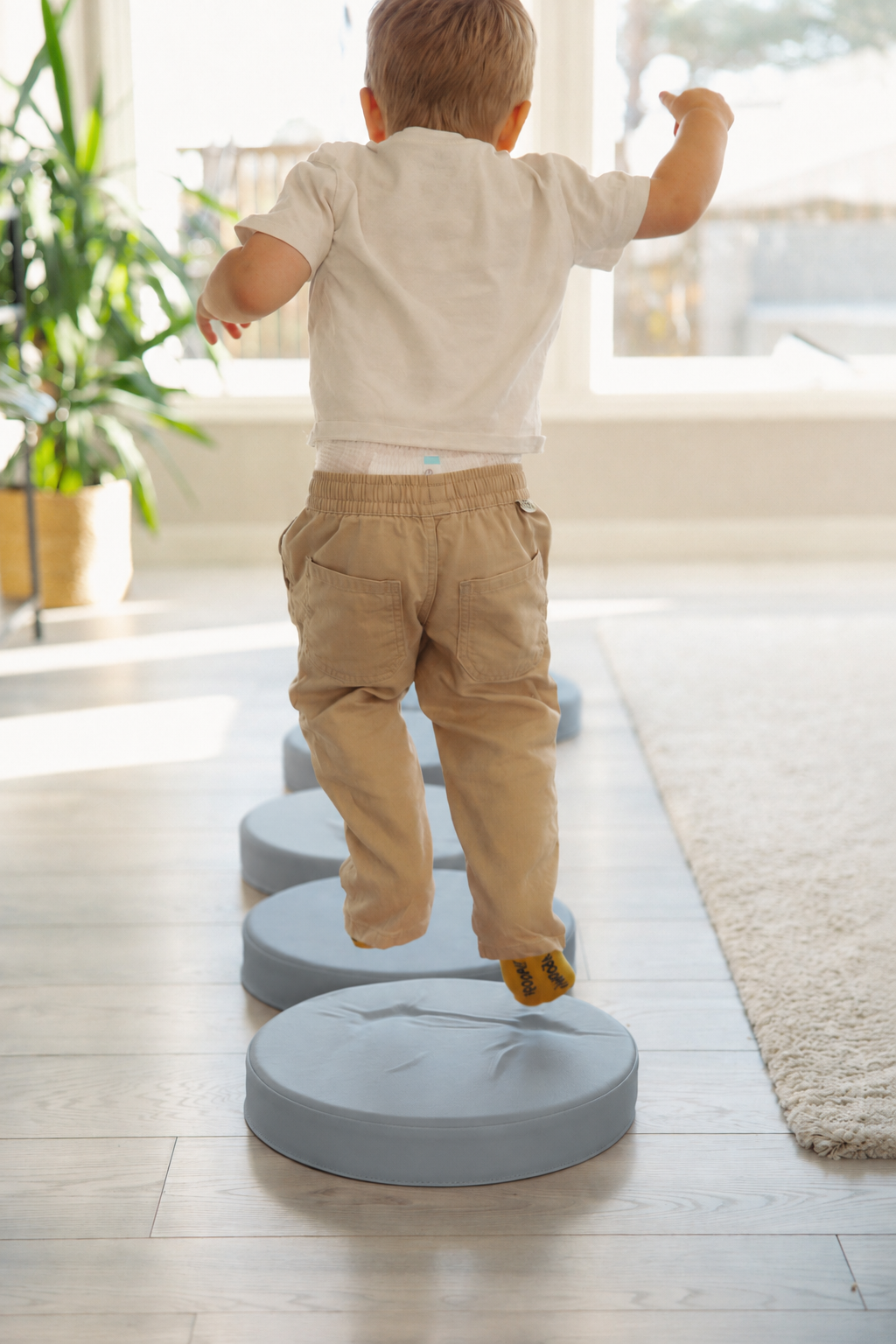 Trollefant Balancepuder – 6-pak, Mellemgrå