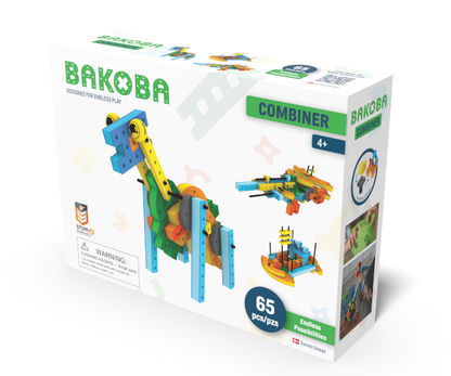 BAKOBA Combiner – byggesæt i blødt skum (65 dele)