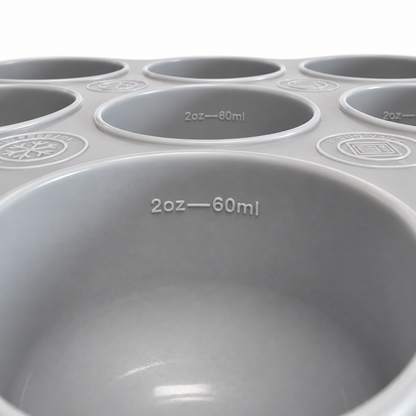 5x Trollefant fryseform med låg – 9x60 ml