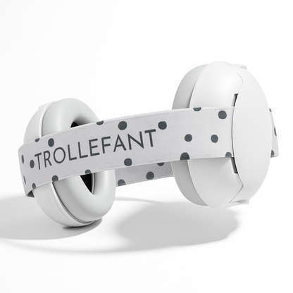 Trollefant høreværn til baby 2 i 1, grå