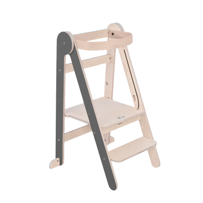 Tower Fold – fleksibel, sammenklappelig læringstårn, grå